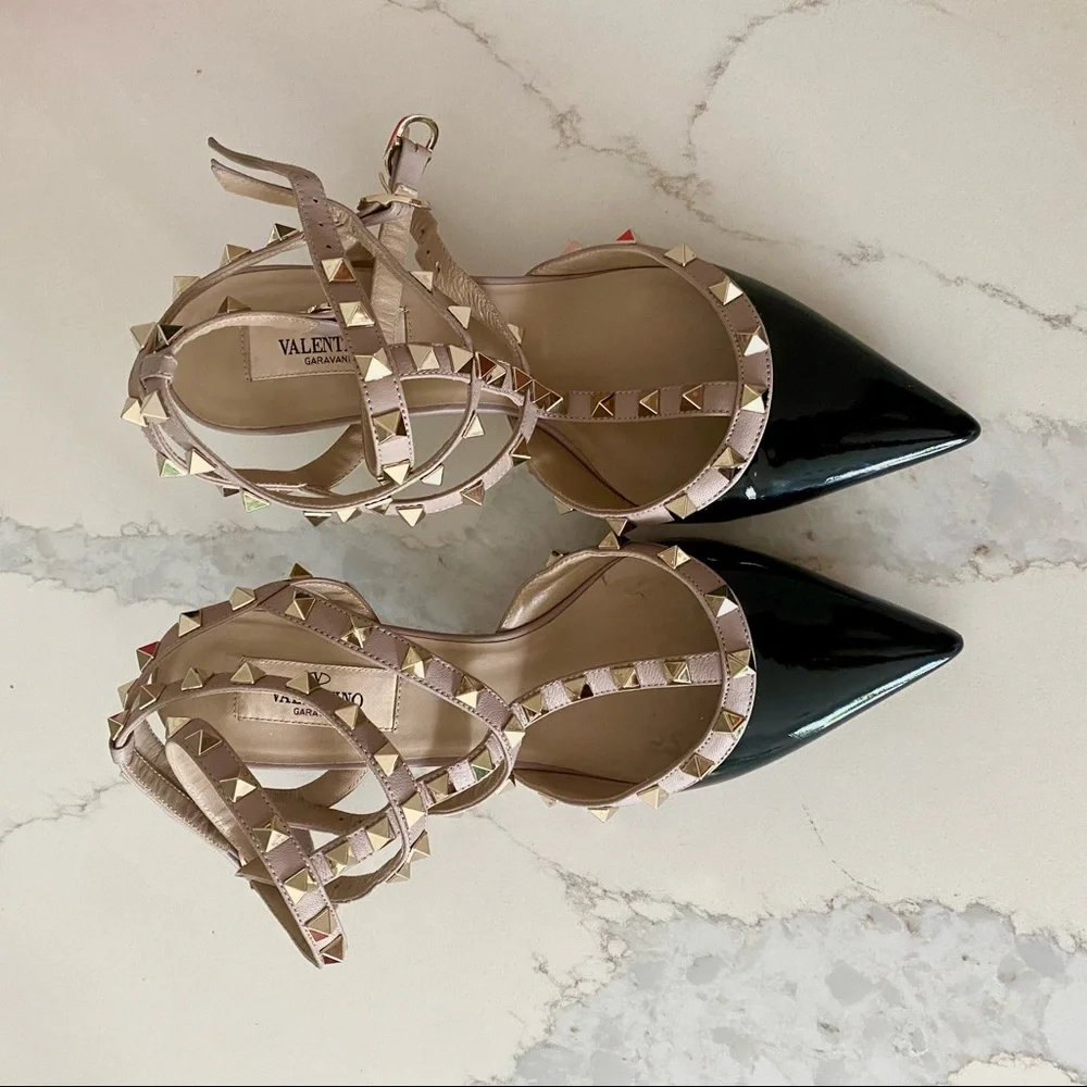 VALENTINO ROCKSTUD CAGED PUMP - Picture 3 of 7